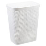 Корзина для белья ПИРУЛА 35л (белый) IDEA
