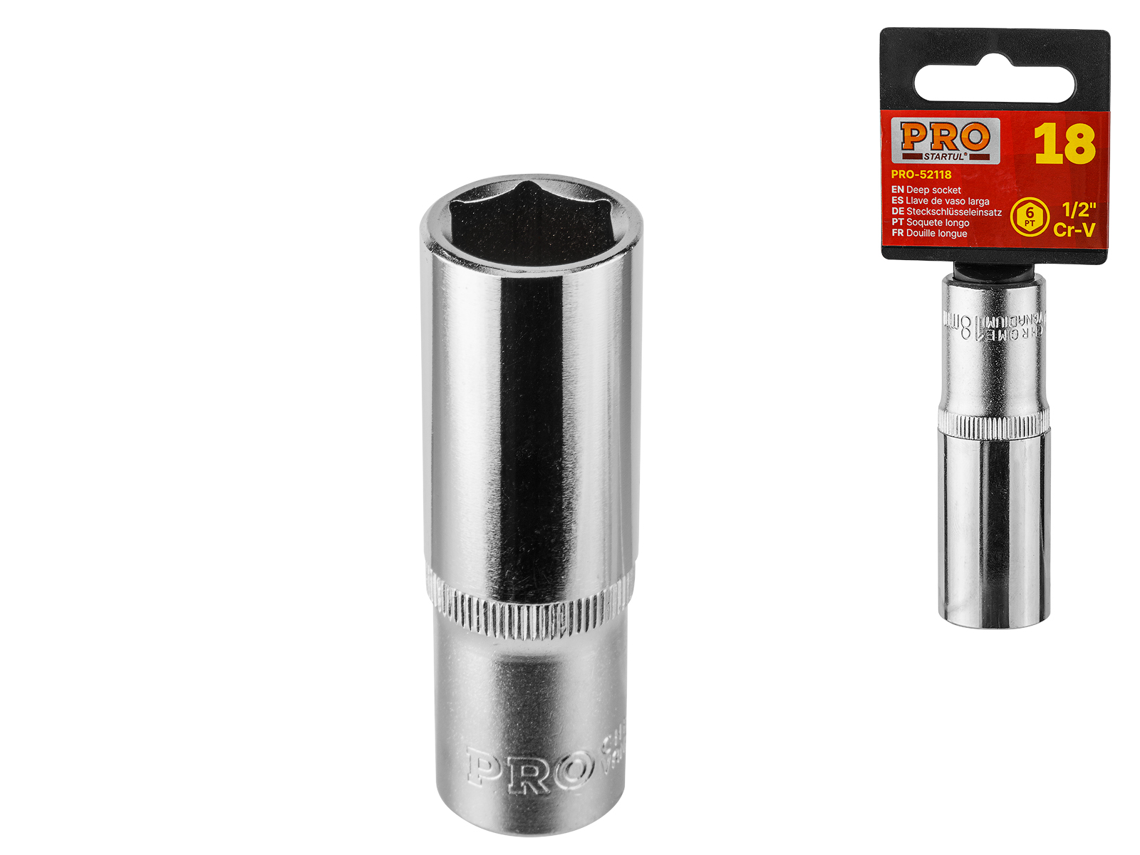 Головка 1/2" 19мм 6гр. глубокая PRO STARTUL (PRO-52119)