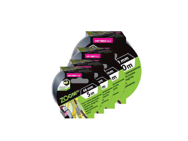 Лента армированная клейкая 48ммх10м ZOOM