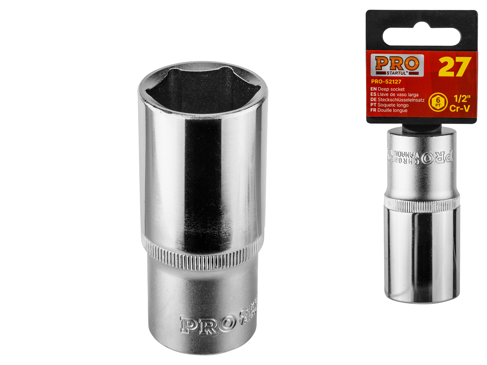 Головка 1/2" 22мм 6гр. глубокая PRO STARTUL (PRO-52122)