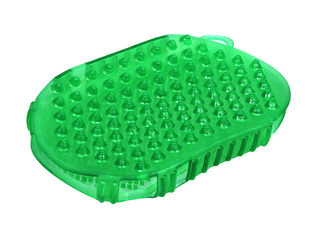 Массажер пластиковый двухсторонний, "Рукавица", 15х10,7х4 см, "Банные штучки"