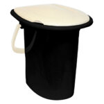 Ведро туалетное 16л (белый ротанг) IDEA