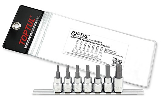 Набор бит 3/8" 7шт. TOPTUL