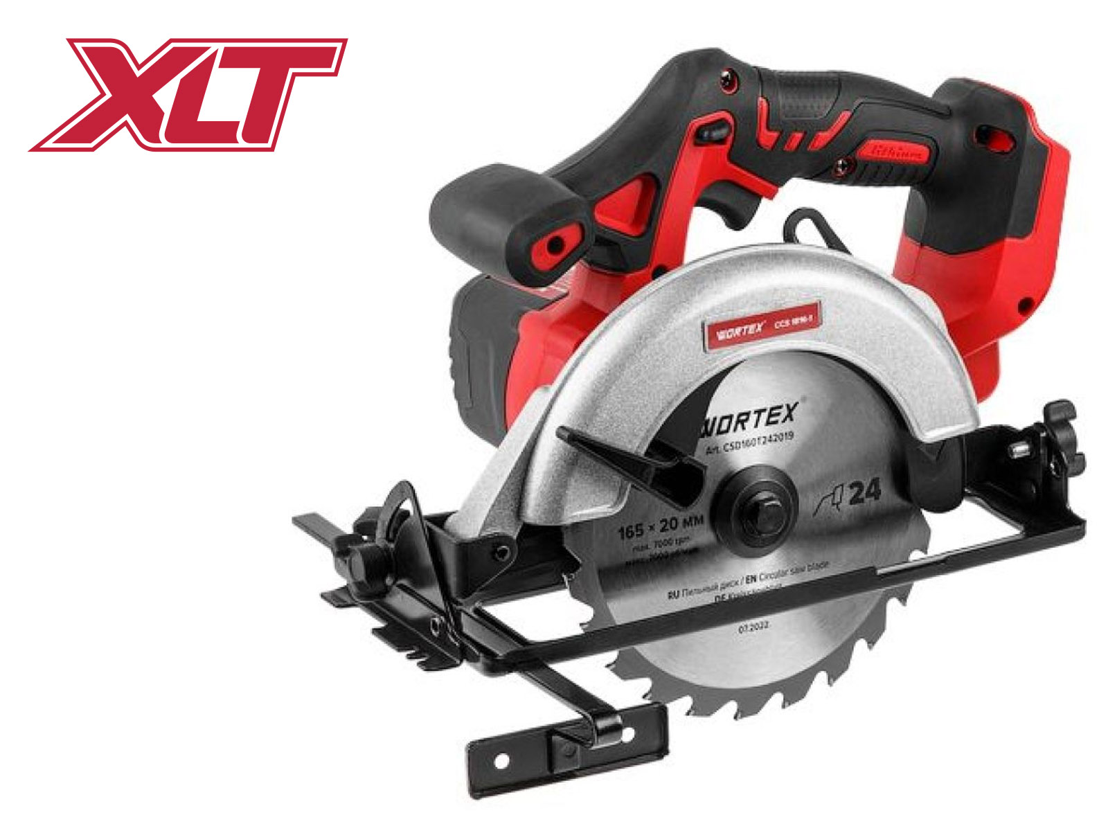 Аккум. циркулярная пила WORTEX CCS 1816-1 в кор. ALL1 XLT SOLO 18 В, 165 мм, до 55 мм