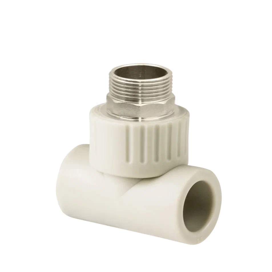 Тройник ПП комб. нар. 40х1 1/4", сер. РТП