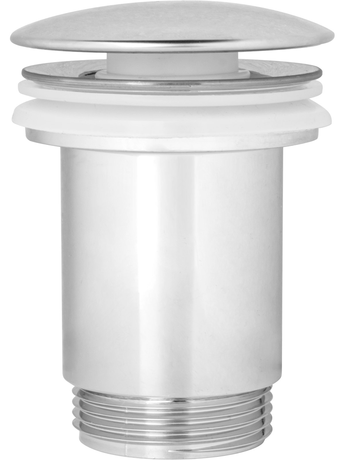 Выпуск для умывальника click/clack, большая крышка с переливом, хром, 1 1/4", AV Engineering