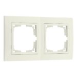 Рамка 2-местная бежевая, Уют, BYLECTRICA