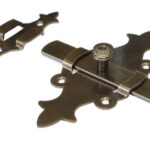 Задвижка дверная 140 мм Классика, бронз.металлик STARFIX