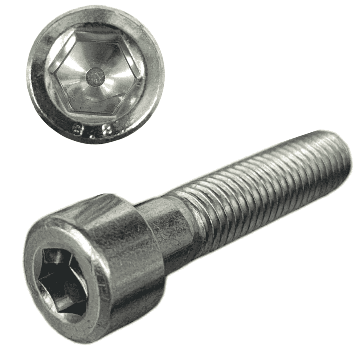 Винт М6х50 мм с внутр. шестигр., цинк, кл.пр. 8.8, DIN 912 (100 шт в карт. уп.) STARFIX