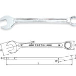 Ключ комбинированный 16мм 15° TOPTUL