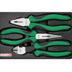 Набор-сет плоскогубцы, тонкогубцы, бокорезы 3предм. TOPTUL