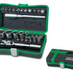 Набор головок и бит 1/4" 6-13мм 27предм. 6гр. TOPTUL