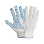 Перчатки х/б с ПВХ "Точка", 10класс, белые, РБ (мин. риски)