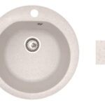 Мойка кухонная из искусственного камня GOLD песочный 505х505 мм, AV Engineering