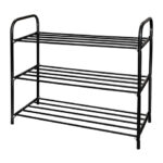 Этажерка для обуви Ника комфорт 3-х секционная, 590х330х790 мм, черный, NIKA