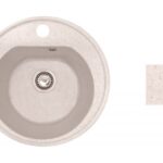 Мойка кухонная из искусственного камня RICHI песочный 510х510 мм, AV Engineering