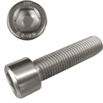 Винт М8х50 мм с внутр. шестигр., нерж.сталь (А2) DIN 912 (100 шт в карт. уп.)